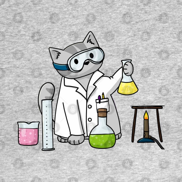 Scientist Cat by Doodlecats 